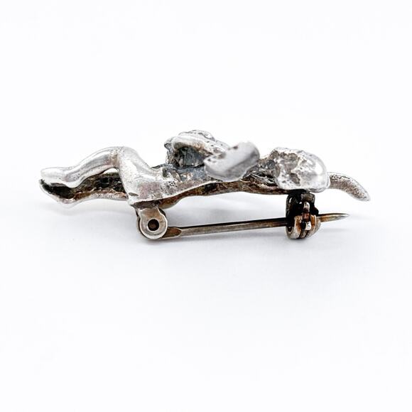 Vintage Sterling Silver 925 Angel Pin Brooch - Picture 3 of 7